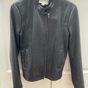 Reiss leather moto jacket